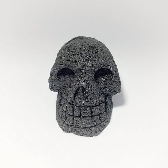 Carved Lava Stone Skull-Rocks and Gems Canada