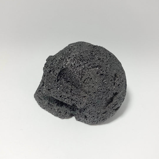 Carved Lava Stone Skull-Rocks and Gems Canada