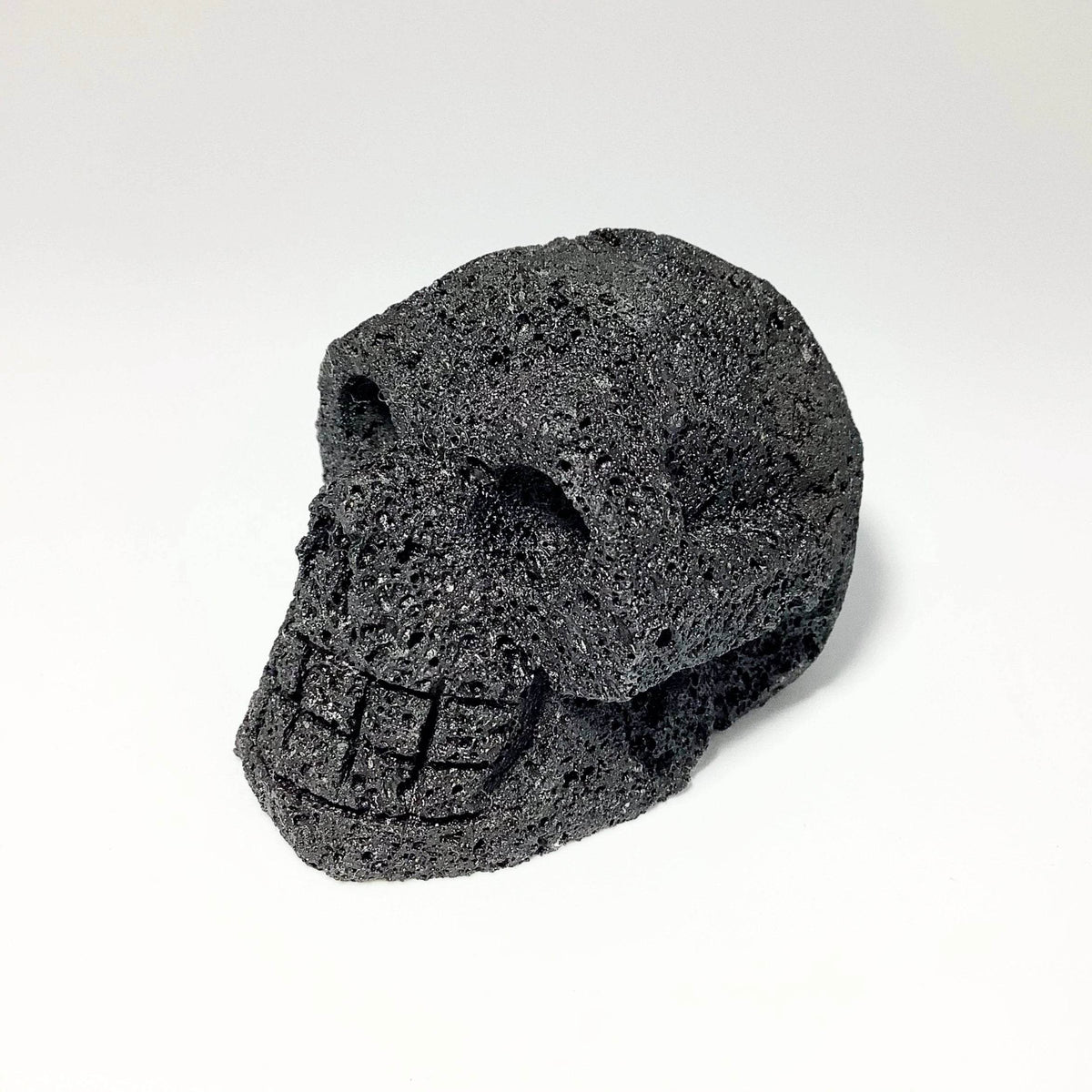 Carved Lava Stone Skull-Rocks and Gems Canada