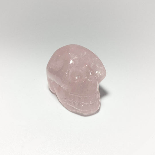 Carved Rose Quartz Skull-Rocks and Gems Canada