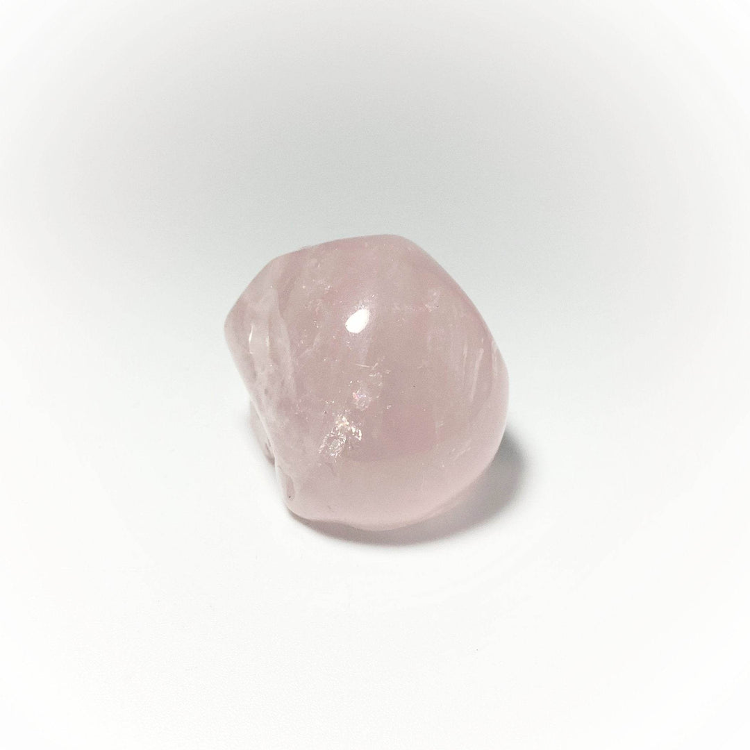 Carved Rose Quartz Skull-Rocks and Gems Canada