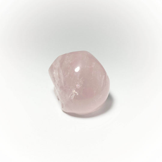 Carved Rose Quartz Skull-Rocks and Gems Canada