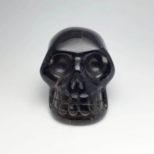 Carved Smoky Quartz Skull-Rocks and Gems Canada