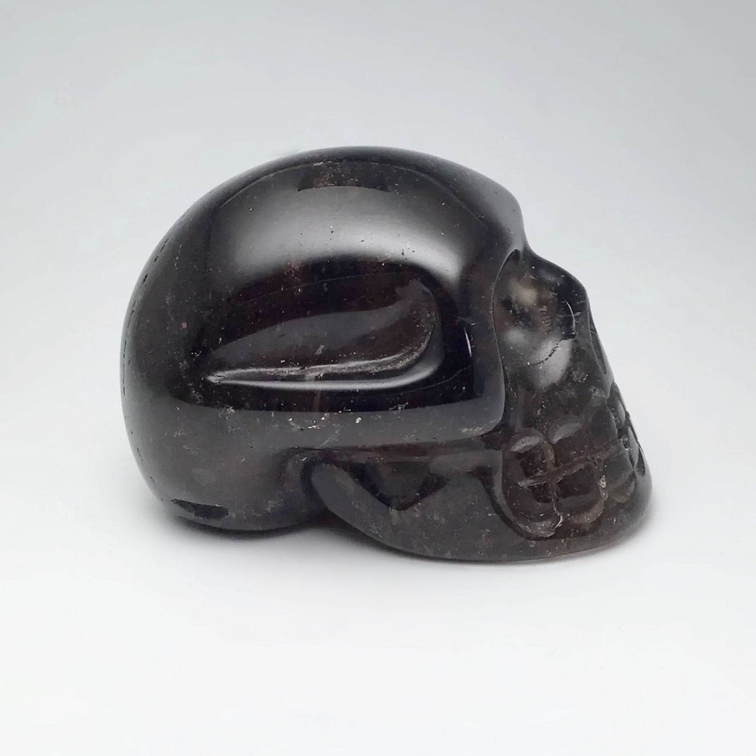 Carved Smoky Quartz Skull-Rocks and Gems Canada