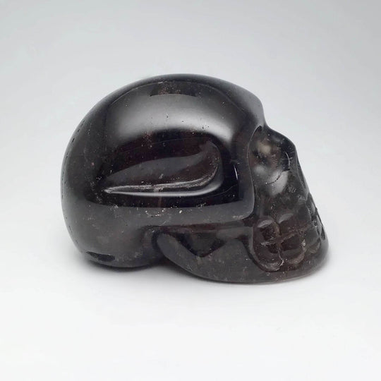 Carved Smoky Quartz Skull-Rocks and Gems Canada