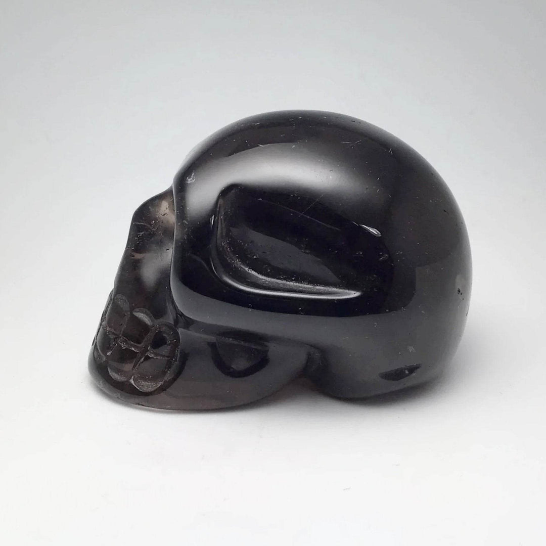 Carved Smoky Quartz Skull-Rocks and Gems Canada