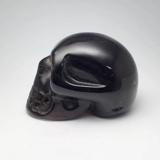Carved Smoky Quartz Skull-Rocks and Gems Canada