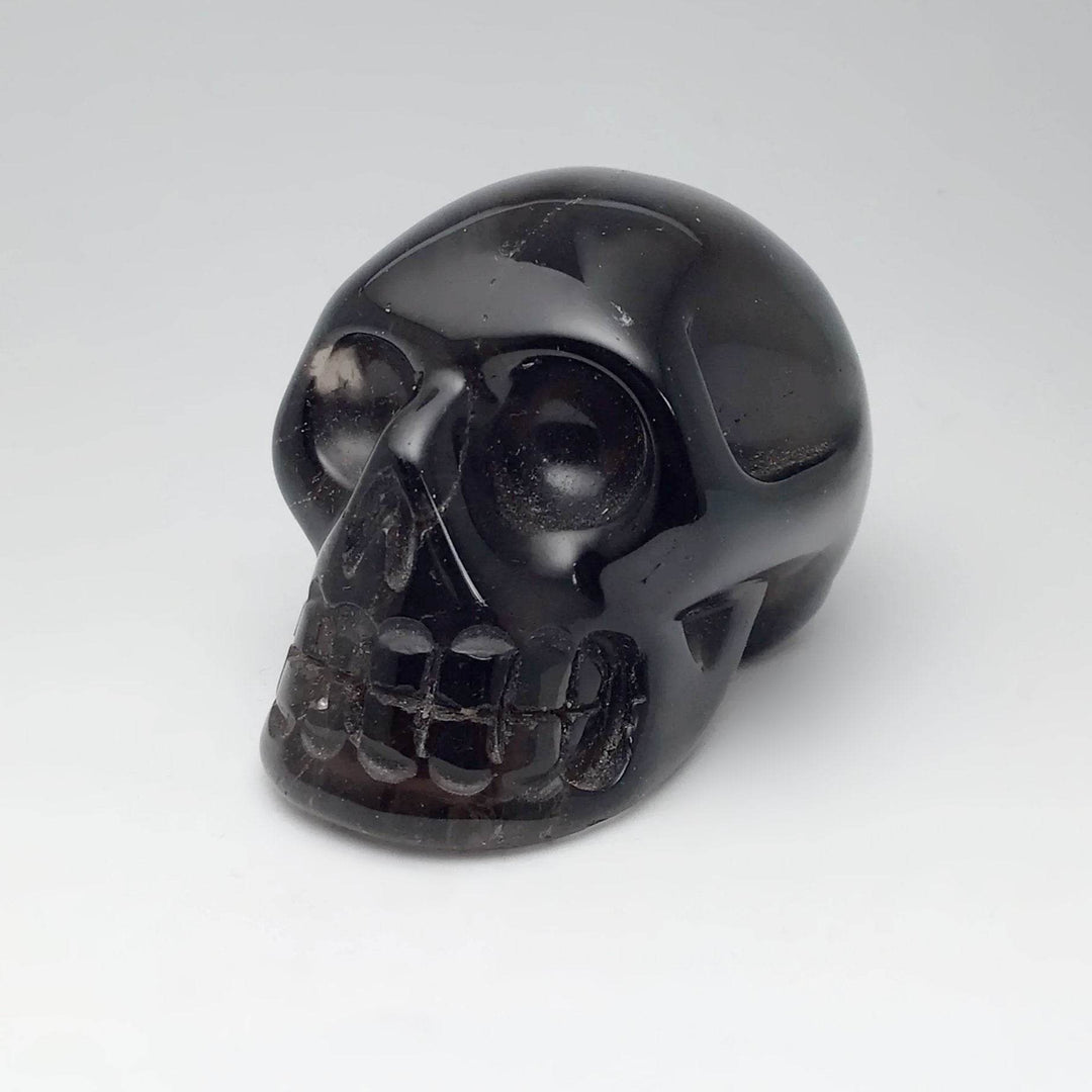 Carved Smoky Quartz Skull-Rocks and Gems Canada