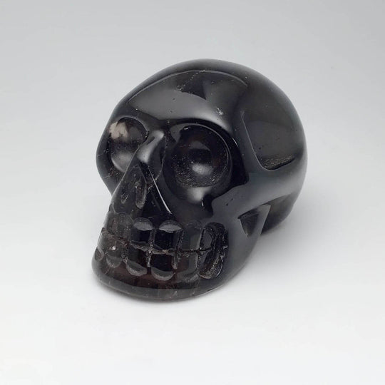 Carved Smoky Quartz Skull-Rocks and Gems Canada