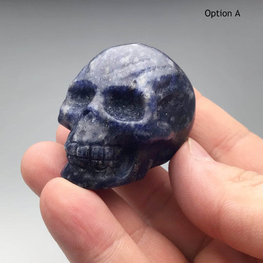 Carved Sodalite Skull-Rocks and Gems Canada