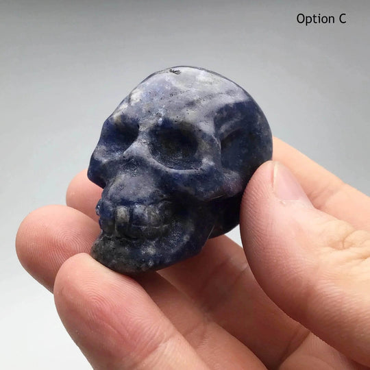 Carved Sodalite Skull-Rocks and Gems Canada