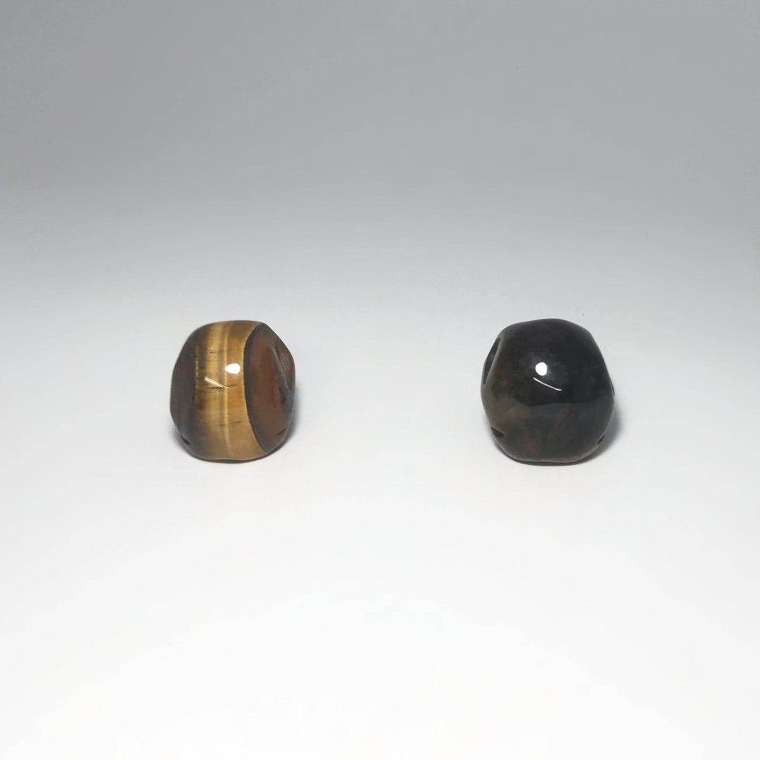 Carved Tiger Eye Skull-Rocks and Gems Canada