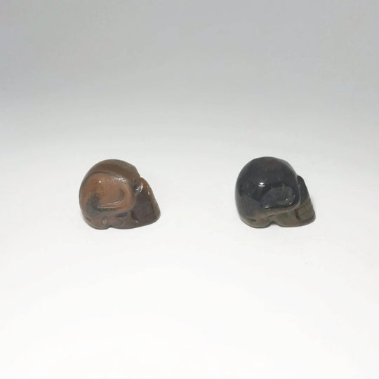 Carved Tiger Eye Skull-Rocks and Gems Canada