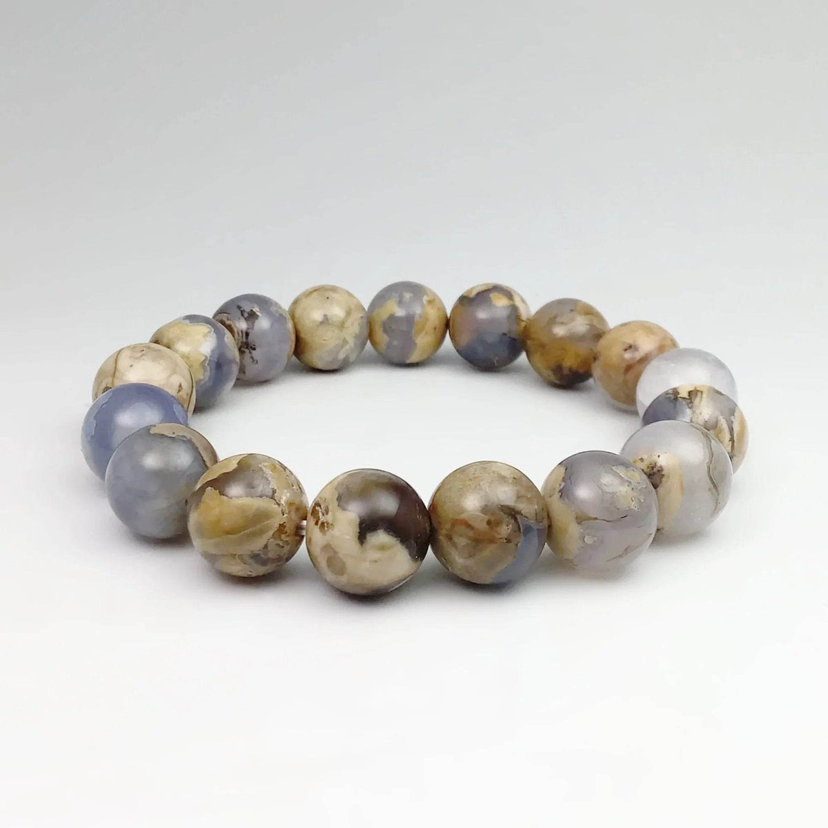 Chalcedony Beaded Bracelet-Rocks and Gems Canada