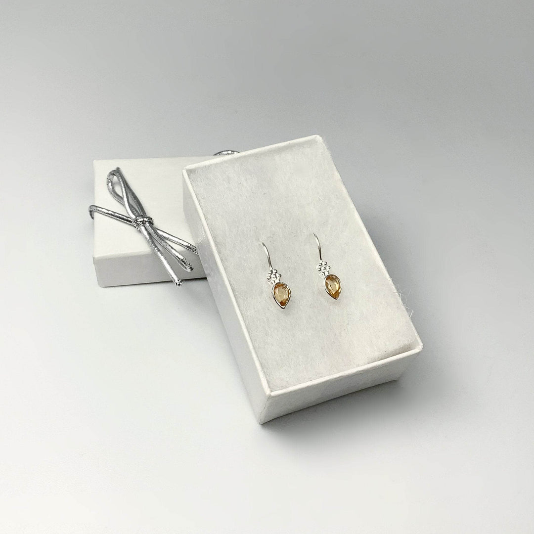 Citrine Dangle Earrings-Rocks and Gems Canada