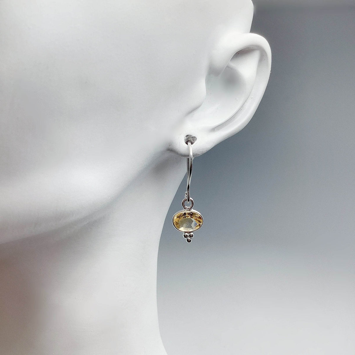 Citrine Dangle Earrings-Rocks and Gems Canada