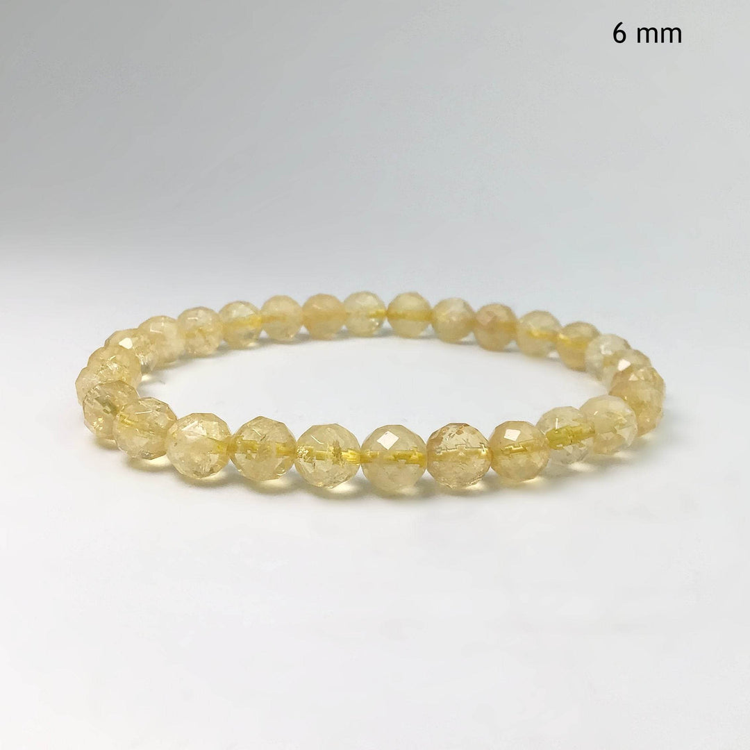 Citrine Faceted Beaded Bracelet-Rocks and Gems Canada