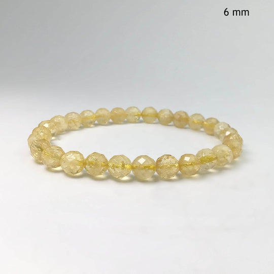 Citrine Faceted Beaded Bracelet-Rocks and Gems Canada