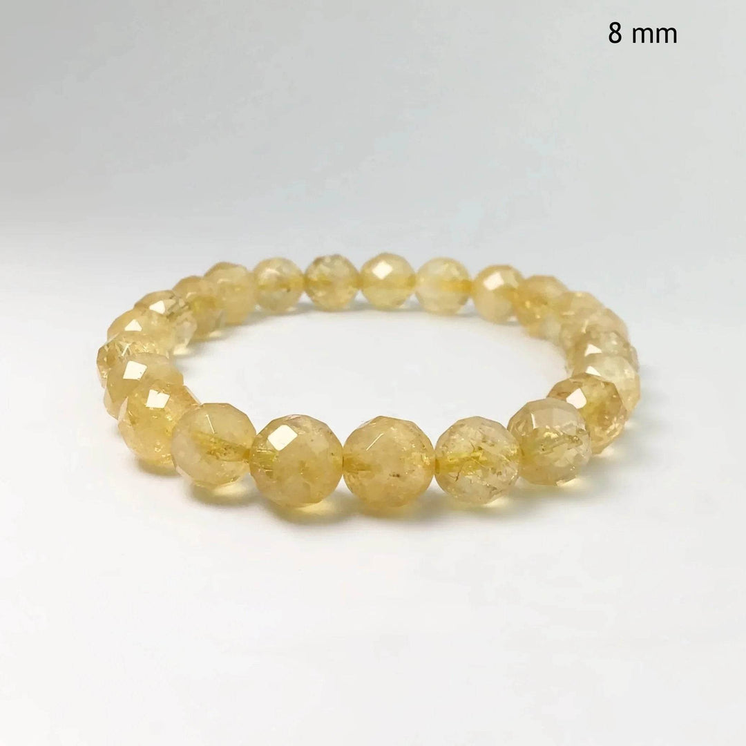 Citrine Faceted Beaded Bracelet-Rocks and Gems Canada