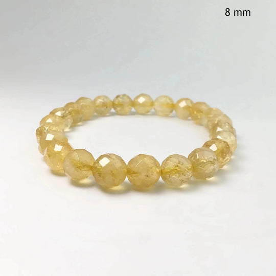 Citrine Faceted Beaded Bracelet-Rocks and Gems Canada