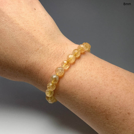 Citrine Faceted Beaded Bracelet-Rocks and Gems Canada