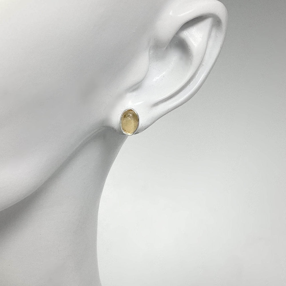 Citrine Stud Earrings-Rocks and Gems Canada