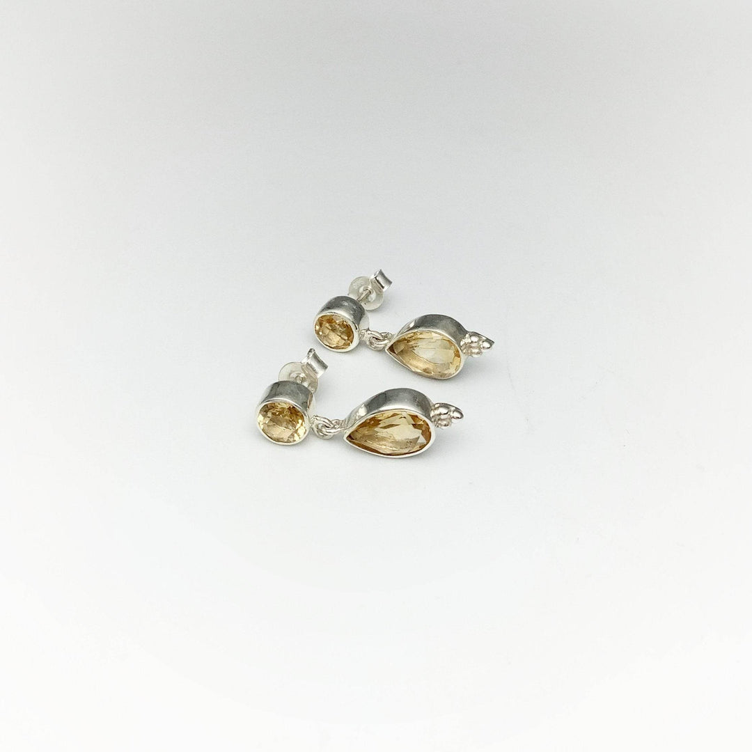 Citrine Stud Earrings-Rocks and Gems Canada