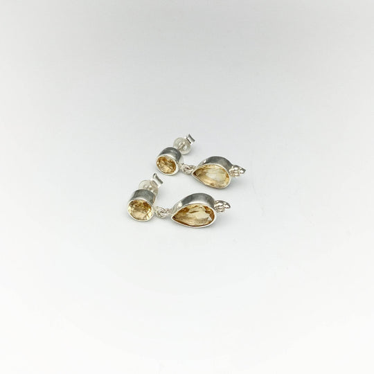 Citrine Stud Earrings-Rocks and Gems Canada