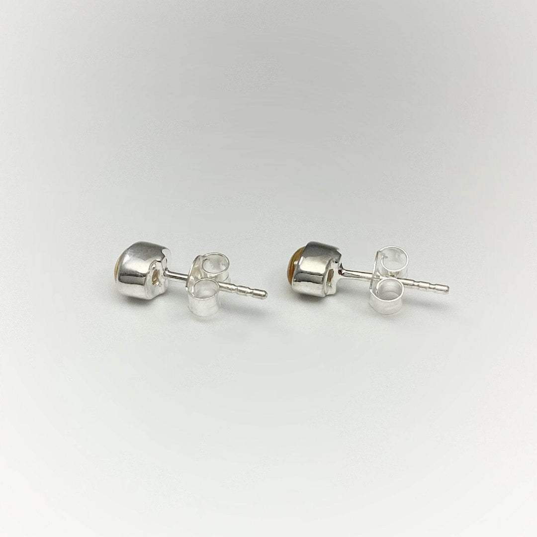 Citrine Stud Earrings-Rocks and Gems Canada