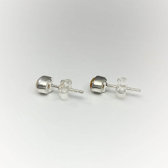 Citrine Stud Earrings-Rocks and Gems Canada