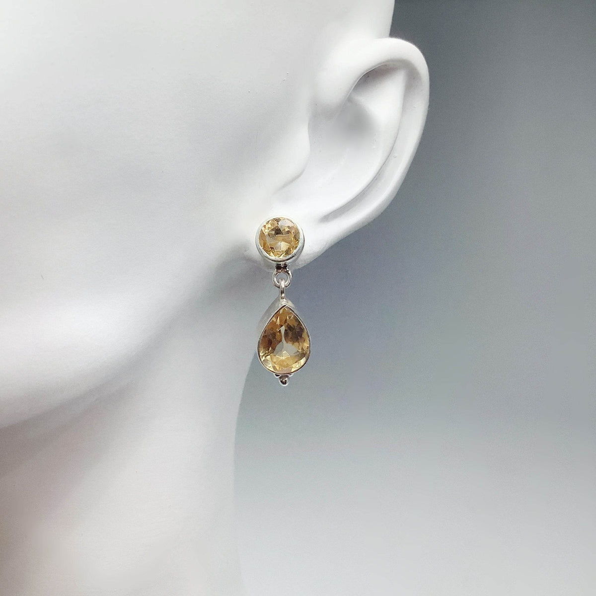 Citrine Stud Earrings-Rocks and Gems Canada