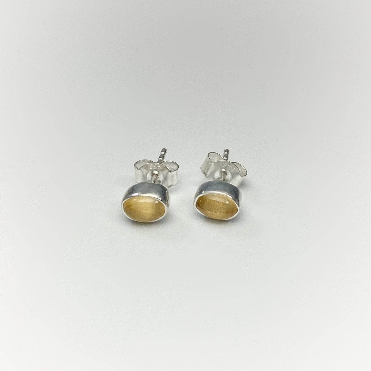 Citrine Stud Earrings-Rocks and Gems Canada