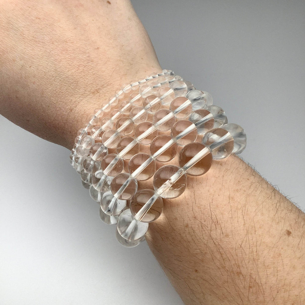 Clear Quartz Beaded Bracelet-Rocks and Gems Canada