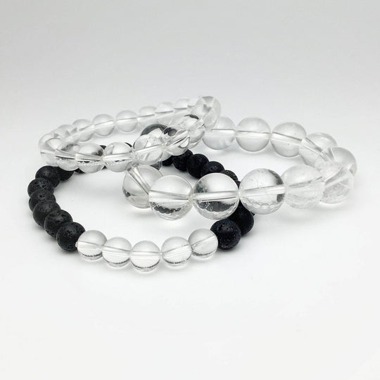 Clear Quartz Beaded Bracelet-Rocks and Gems Canada