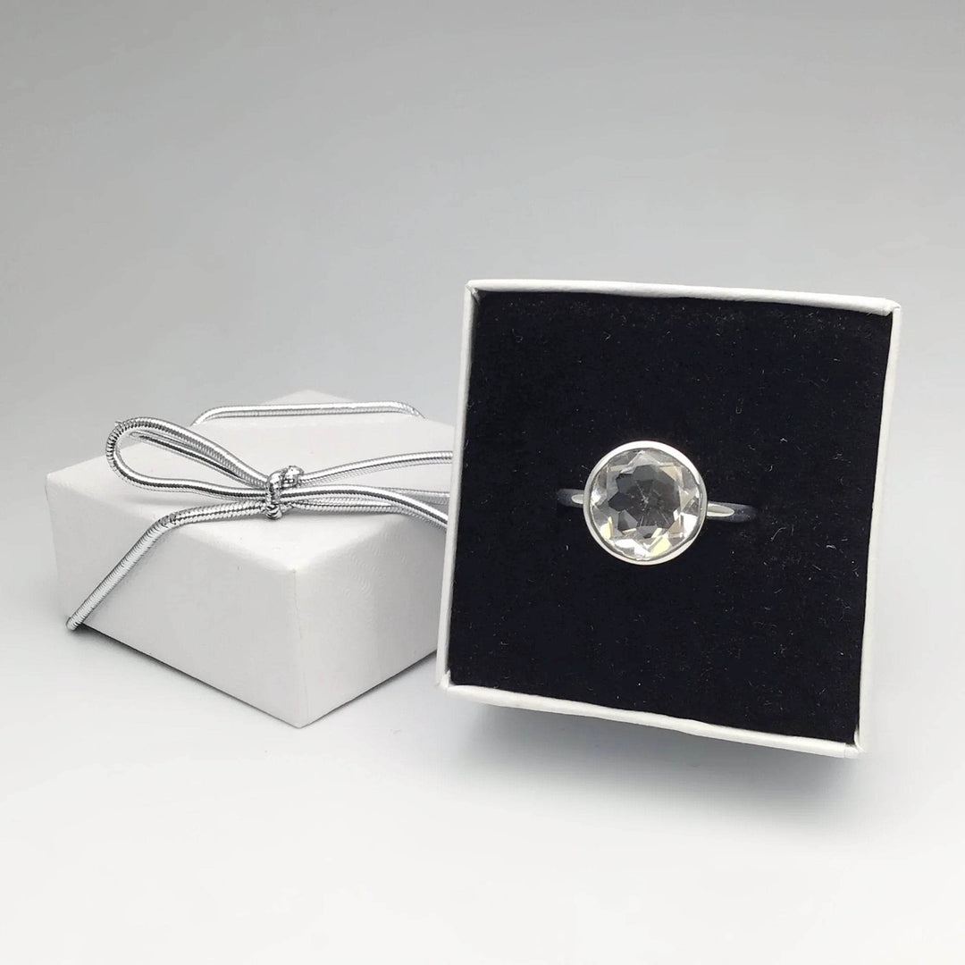 Clear Quartz Ring-Rocks and Gems Canada