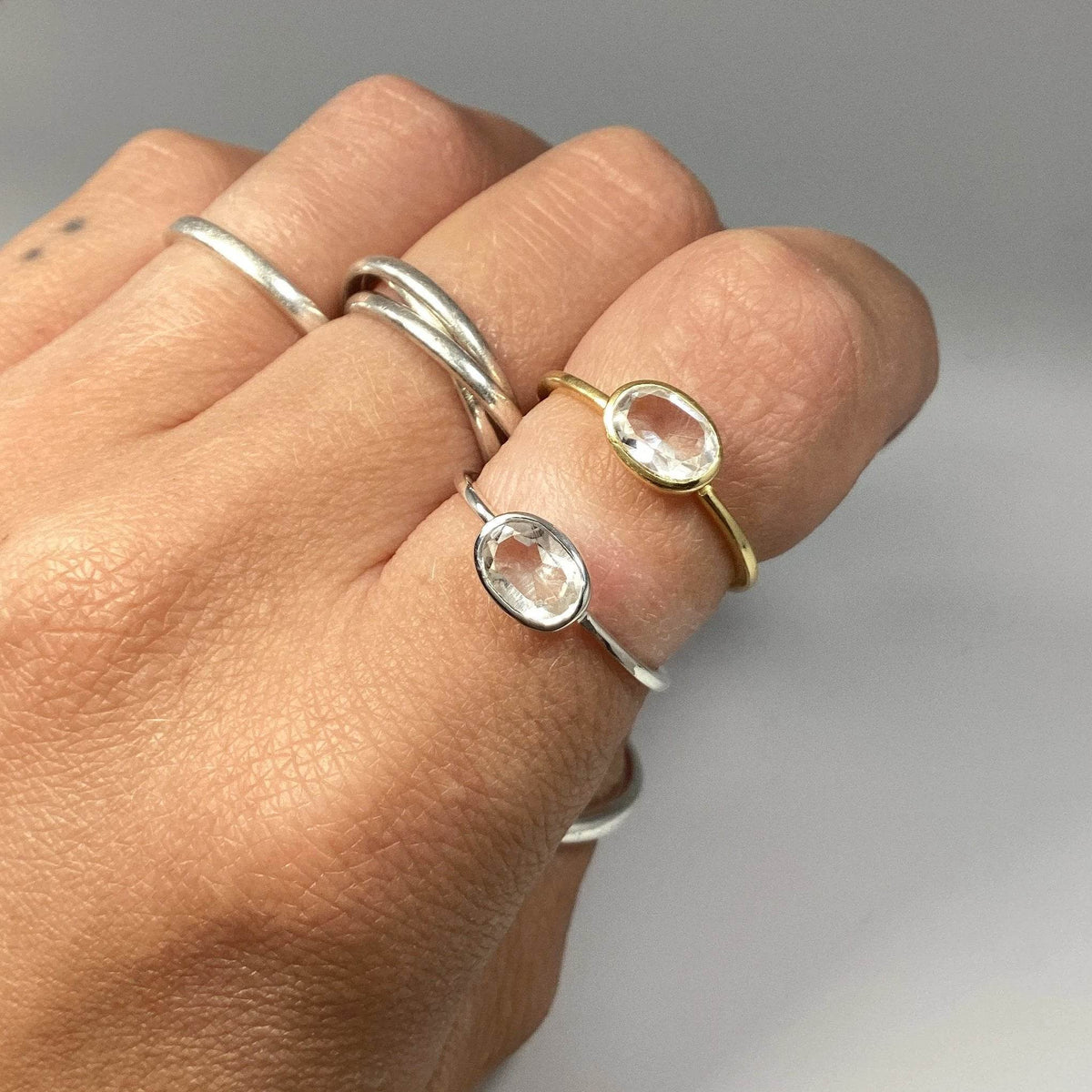 Clear Quartz Ring-Rocks and Gems Canada
