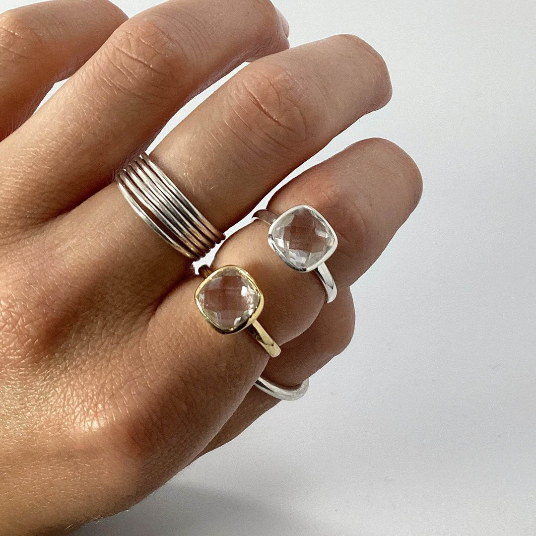 Clear Quartz Ring-Rocks and Gems Canada