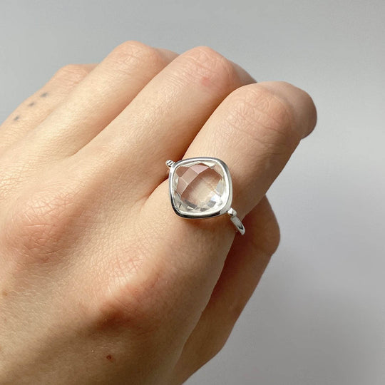 Clear Quartz Ring-Rocks and Gems Canada