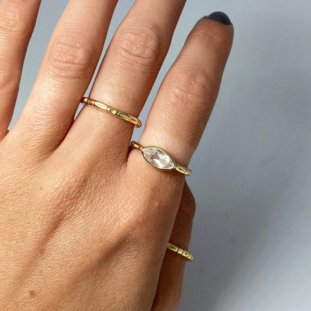 Clear Quartz Ring-Rocks and Gems Canada