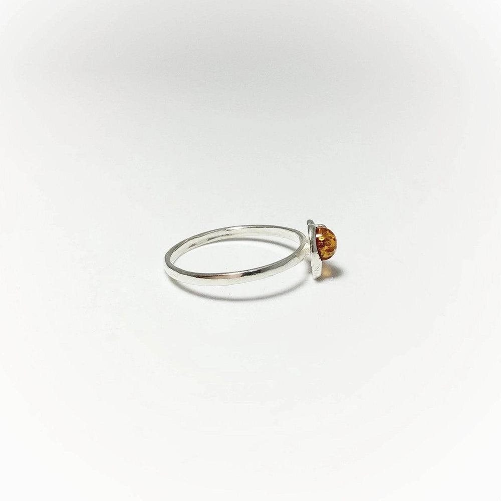 Cognac Amber Elephant Ring - Small Sizes-Rocks and Gems Canada