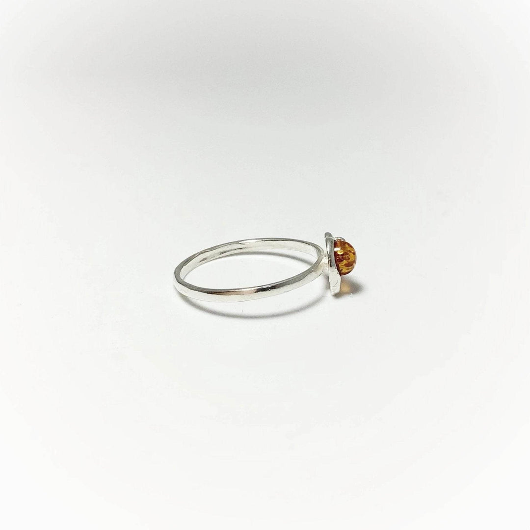 Cognac Amber Elephant Ring - Small Sizes-Rocks and Gems Canada