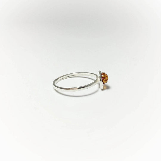 Cognac Amber Elephant Ring - Small Sizes-Rocks and Gems Canada