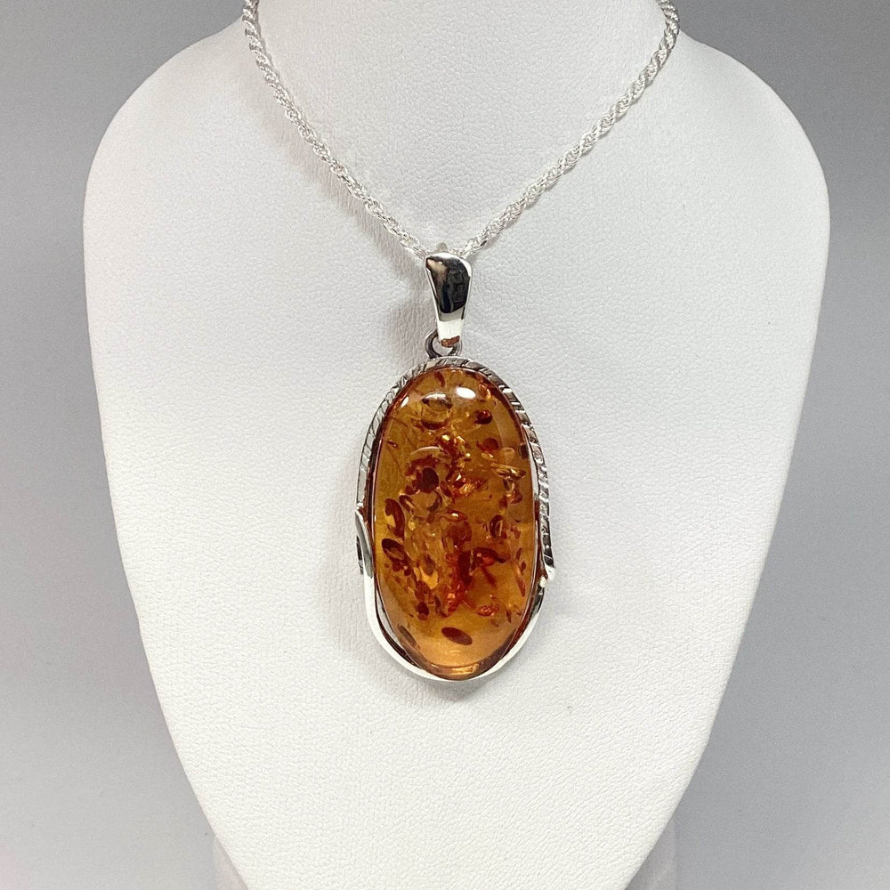 Cognac Amber Pendant-Rocks and Gems Canada