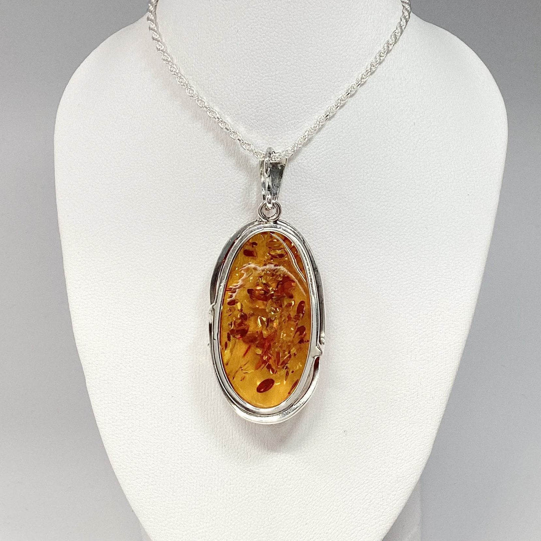 Cognac Amber Pendant-Rocks and Gems Canada