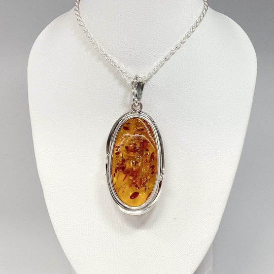 Cognac Amber Pendant-Rocks and Gems Canada