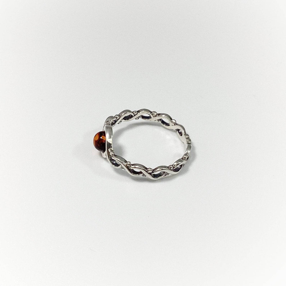 Cognac Amber Ring-Rocks and Gems Canada