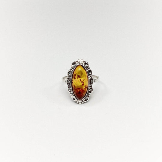 Cognac Amber Ring-Rocks and Gems Canada