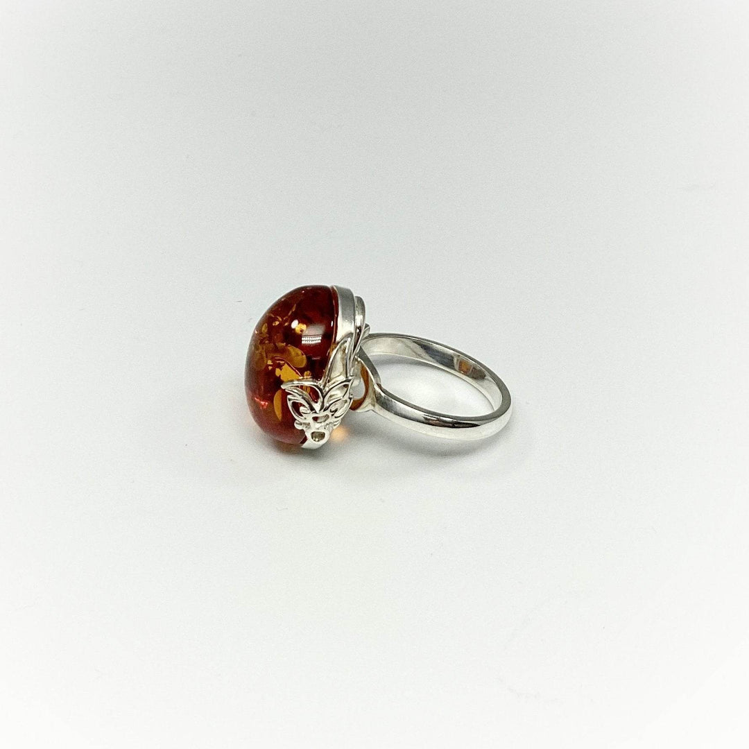 Cognac Amber Ring-Rocks and Gems Canada
