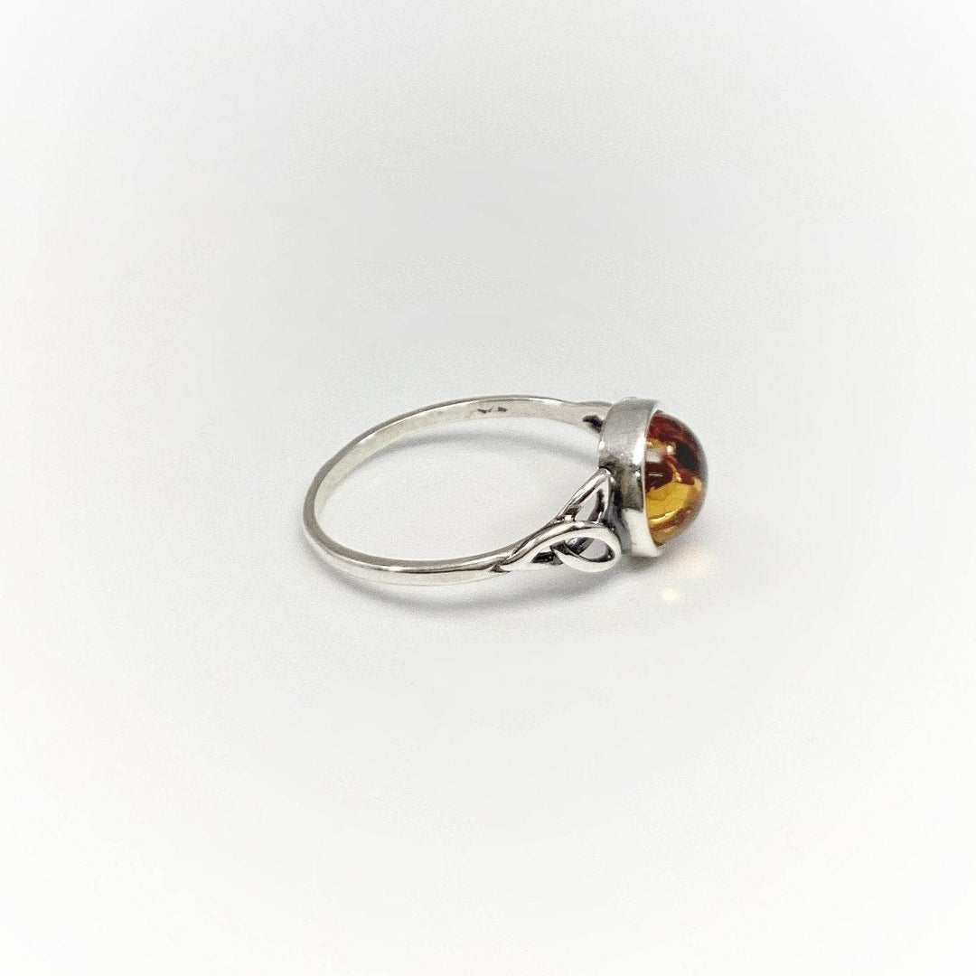 Cognac Amber Ring-Rocks and Gems Canada