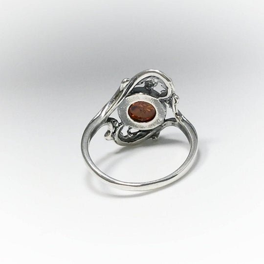 Cognac Amber Ring-Rocks and Gems Canada
